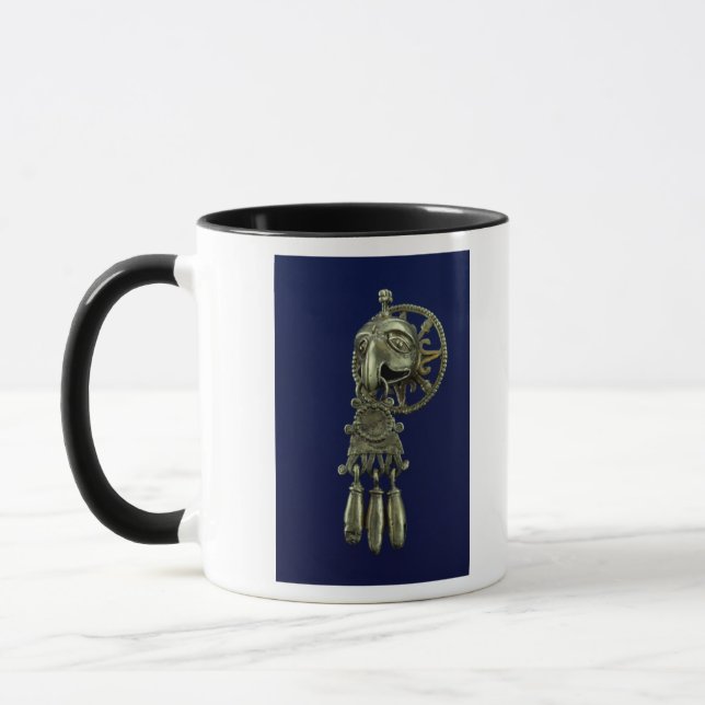 Lip plug of bird god mug (Left)