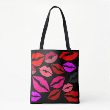 Lip Print Tote bag 