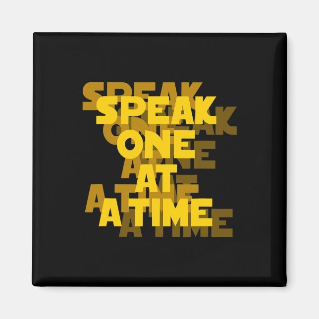 Lip Reading ASL Hand Gesture Deaf Hearing Loss Awa Magnet (Front)