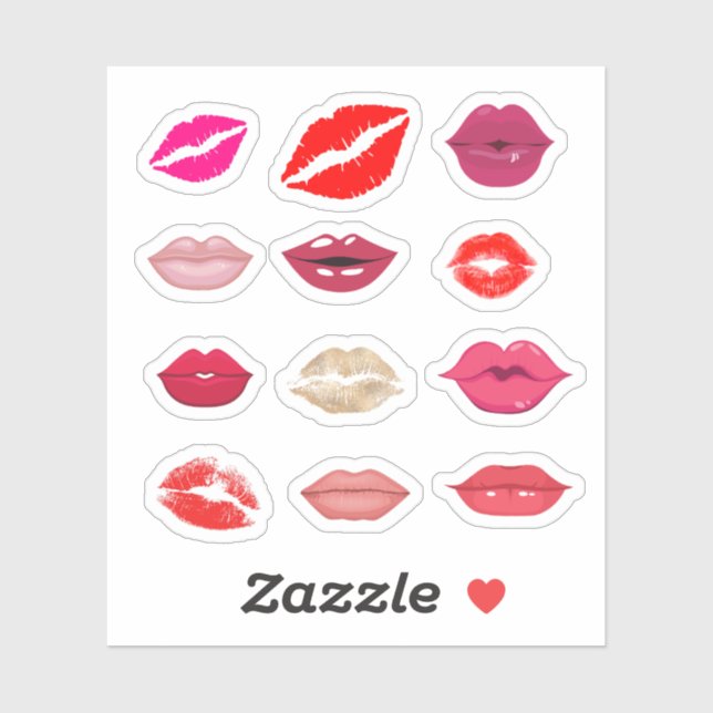 Lip Stickers (Sheet)