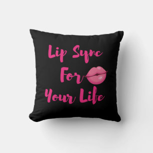 Lip Sync For Your Life Tote Bag Cushion