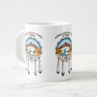 Lipan Apache Tribe 20 oz White Jumbo Mug