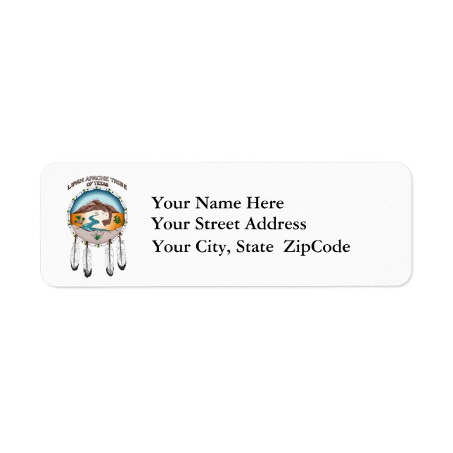 Lipan Apache Tribe of Texas Address Labels (Front)