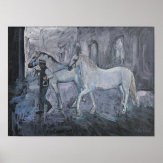Lipizzaner horses Vienna Poster