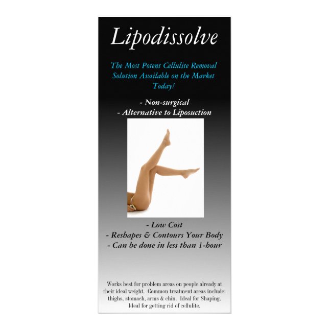 Lipodissolve1, Lipodissolve, The Most Potent Ce... Rack Card (Front)