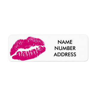 LIPS ADDRESS LABEL/BOOK LABEL