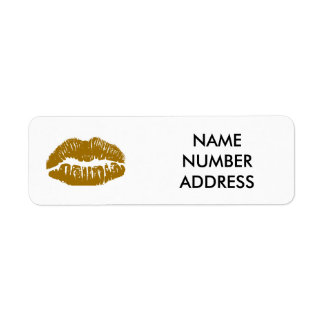 LIPS ADDRESS LABEL/BOOK LABEL