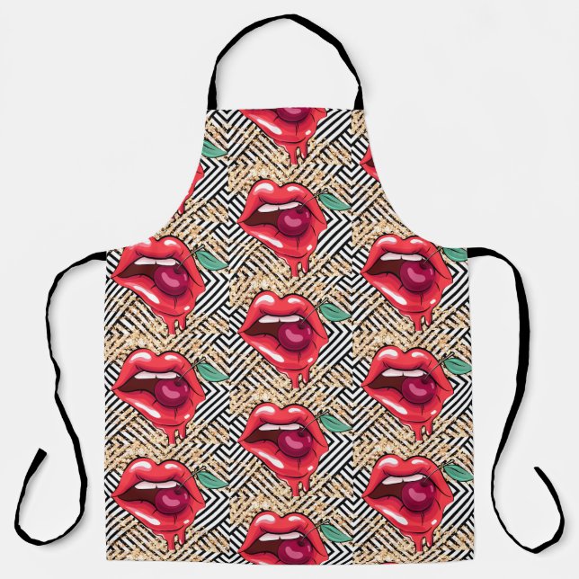 lips and cherry apron (Front)