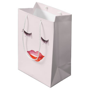 Lips and Eyelashes Medium Gift Bag