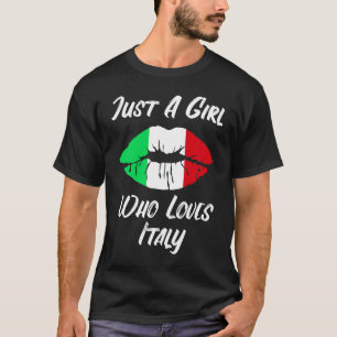 Lips and Mouth Love Italian Flag T-Shirt