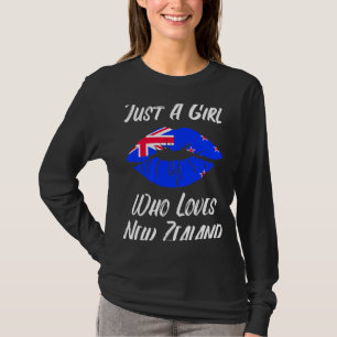 Lips and Mouth New Zealand Flag T-Shirt