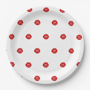 Lips Bachelorette Party Paper Plate