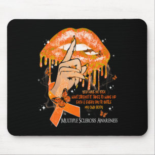 Lips Butterflies Women Multiple Sclerosis Awarenes Mouse Pad