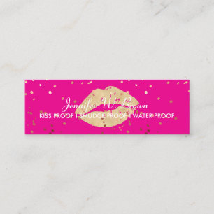 Lips Distributor Lipstick makeup salon Mini Business Card