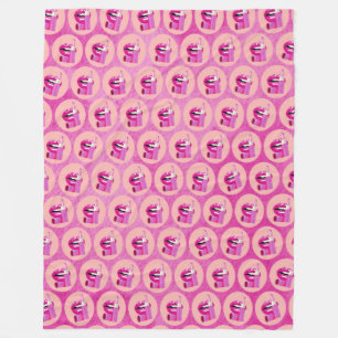 Lips Fleece Blanket