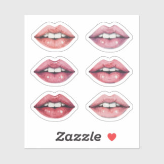 Lips hand drawn