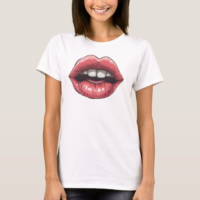 Lips hand drawn T-Shirt (Front)