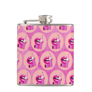 Lips Hip Flask