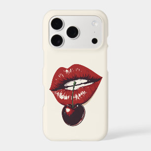 Lips Kiss Cherry Sultry Glam iPhone Case