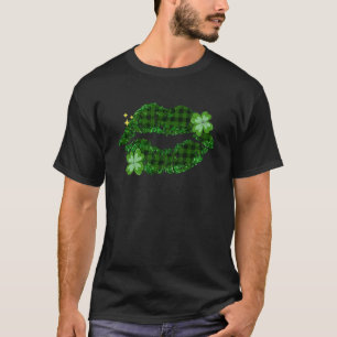 Lips Kiss Me I´m Irish Shamrock St Patricks Day Co T-Shirt