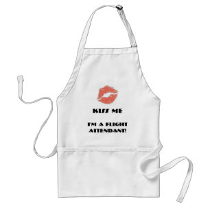 lips, Kiss me, I'm a Flight Attendant! Standard Apron