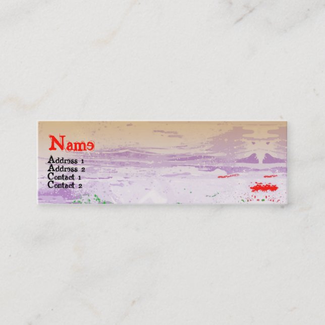 LIPS MINI BUSINESS CARD (Front)