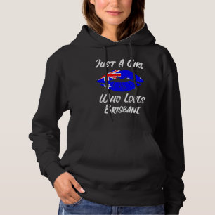 Lips Mouth Love Australian Flag Brisbane Hoodie