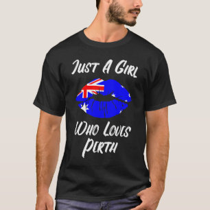 Lips Mouth Love Australian Flag Perth T-Shirt