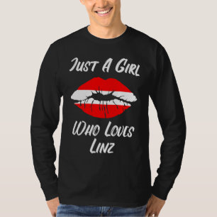 Lips Mouth Love Austria Flag Linz T-Shirt