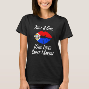 Lips Mouth Love Flag St Maarten T-Shirt