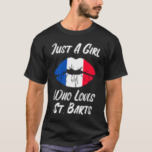 Lips Mouth Love French Flag St Barts T-Shirt