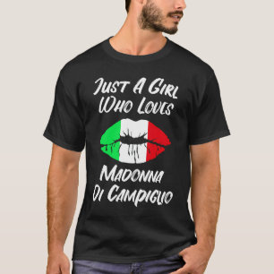Lips Mouth Love Italian Flag Madonna di Campiglio T-Shirt