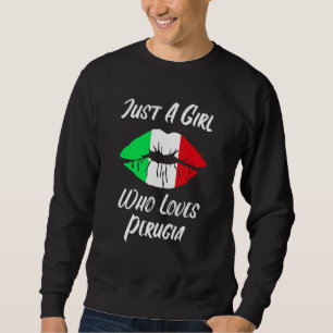 Lips Mouth Love Italian Flag Perugia Sweatshirt