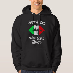 Lips Mouth Love Italian Flag Trient Hoodie