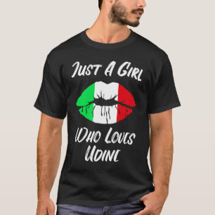 Lips Mouth Love Italian Flag Udine T-Shirt