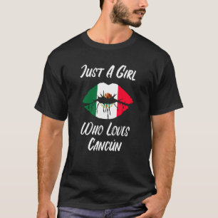 Lips Mouth Love Mexican Flag Cancun T-Shirt