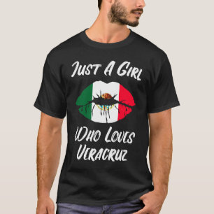 Lips Mouth Love Mexican Flag Veracruz T-Shirt