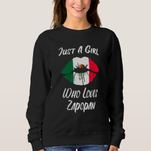 Lips Mouth Love Mexican Flag Zapopan Sweatshirt