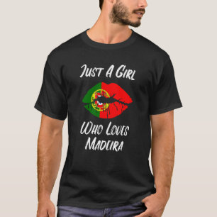 Lips Mouth Love Portuguese Flag Madeira T-Shirt