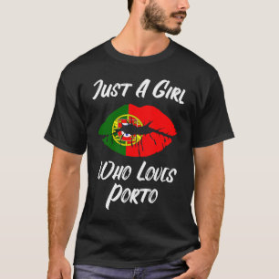 Lips Mouth Love Portuguese Flag Porto T-Shirt