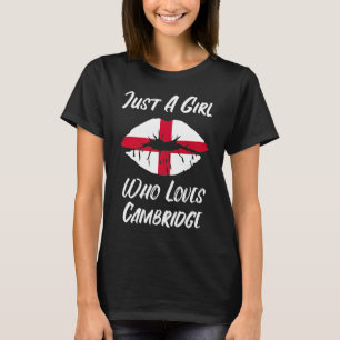 Lips Mouth Love Saint George's Cross Flag Cambridg T-Shirt