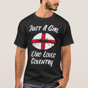 Lips Mouth Love Saint George's Cross Flag Coventry T-Shirt