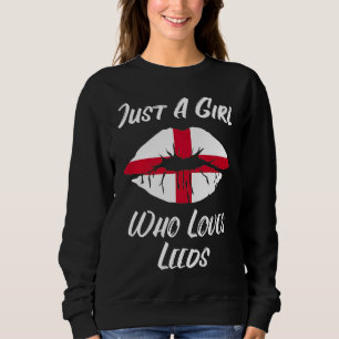 Lips Mouth Love Saint George's Cross Flag Leeds Sweatshirt