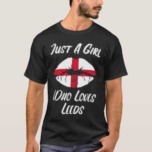 Lips Mouth Love Saint George's Cross Flag Leeds T-Shirt
