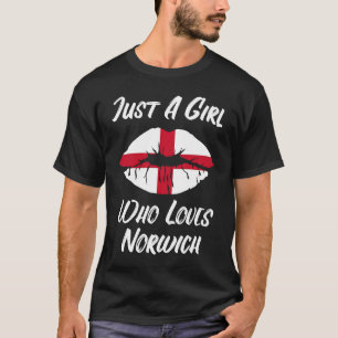 Lips Mouth Love Saint George's Cross Flag Norwich T-Shirt