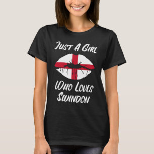 Lips Mouth Love Saint George's Cross Flag Swindon T-Shirt