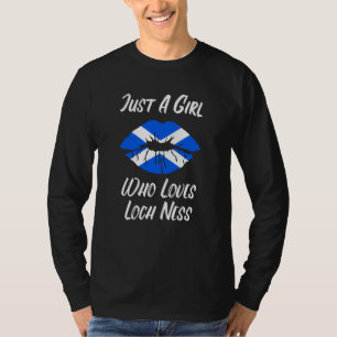 Lips Mouth Love Scottish Flag Loch Ness T-Shirt