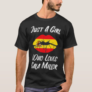 Lips Mouth Love Spanish Flag Cala Millor T-Shirt