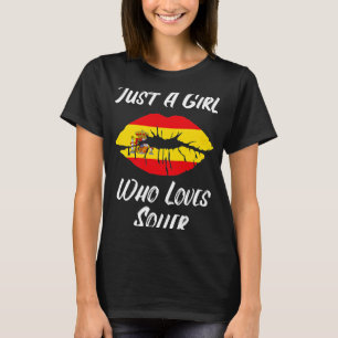 Lips Mouth Love Spanish Flag Soller T-Shirt