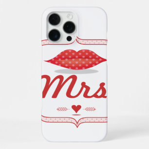Lips Mrs. Hipster Vintage Retro Bride iPhone 16 Pro Max Case